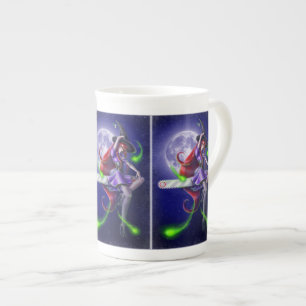 Taza De Porcelana Falln Witchy PinUp