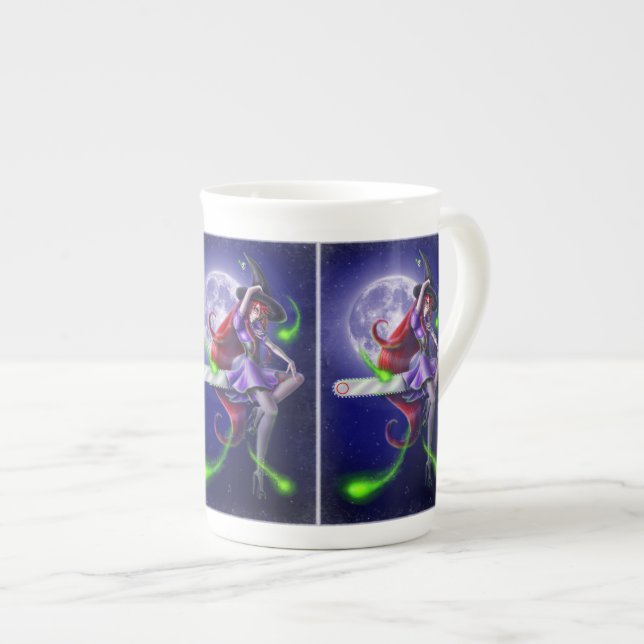 Taza De Porcelana Falln Witchy PinUp (Derecha)