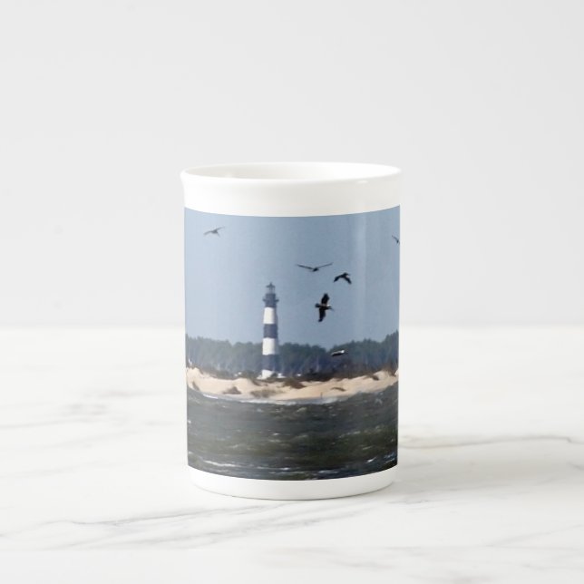 Taza De Porcelana Faro OBX (Frente)