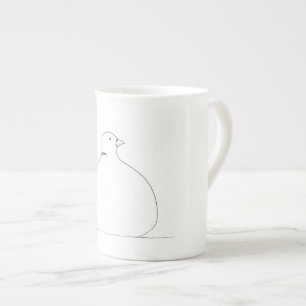Taza De Porcelana Fat Dove Mug