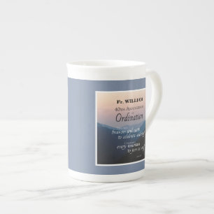 Taza De Porcelana Felicitaciones por la Ordenanza de 40 Aniversarios
