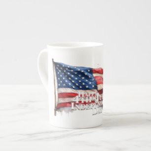 Taza De Porcelana Feliz 4 de julio - Día de la Independencia