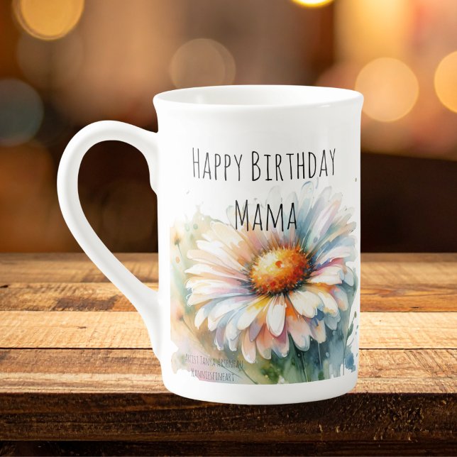 Taza De Porcelana Feliz Cumpleaños Mamá (Subido por el creador)
