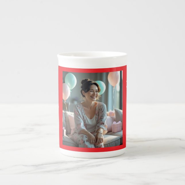 Taza De Porcelana Feliz Día de la Madre con estilo (Frente)