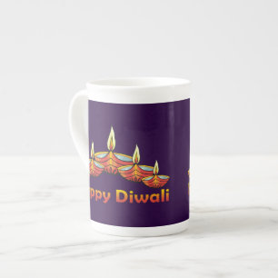 Taza De Porcelana Feliz Diwali Deepas