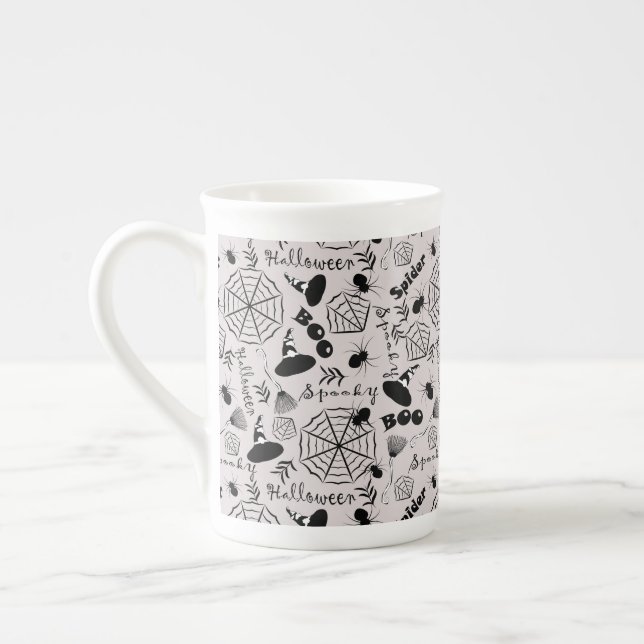 Taza De Porcelana Feliz Halloween (Izquierda)