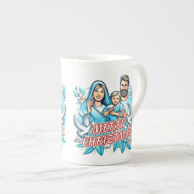 Taza De Porcelana Feliz Navidad (Derecha)