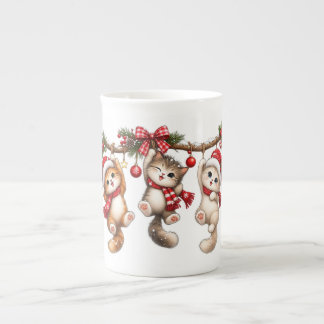 Taza De Porcelana Feliz Navidad | Estética Navideña Acogedora