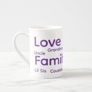 Taza De Porcelana Feliz Navidad Familia Amor Amigos