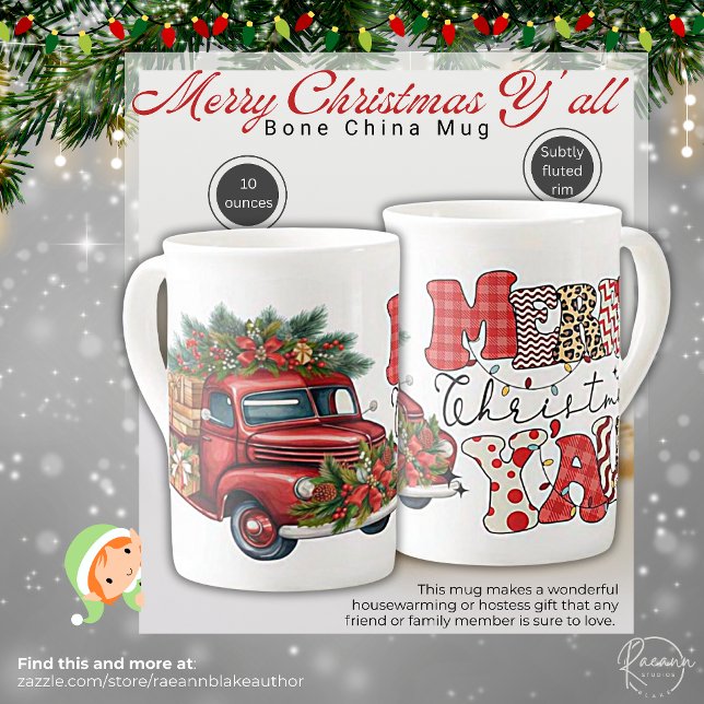 Taza De Porcelana Feliz Navidad y todos huesos Mug de China (Subido por el creador)