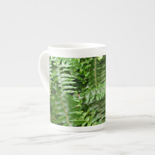 Taza De Porcelana Fern Fronds I Green Nature