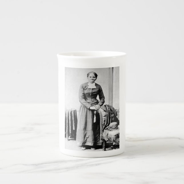 Taza De Porcelana Ferrocarril Subterráneo Harriet Tubman Conductor (Frente)