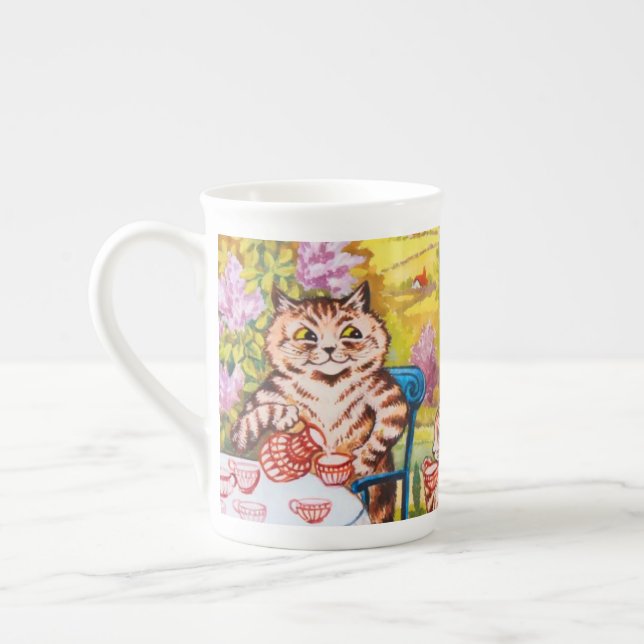 Taza De Porcelana Fiesta de Cat Garden (Izquierda)