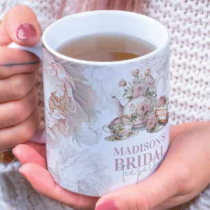 Taza De Porcelana Fiesta de té nupcial personalizada