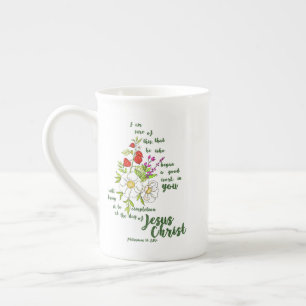 Taza De Porcelana Filipenses 1:6