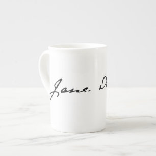 Taza De Porcelana Firma de Jane Austen