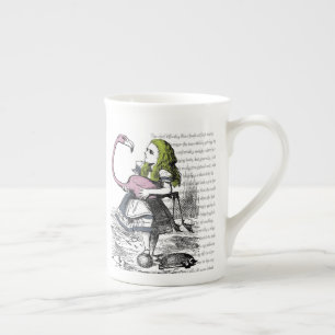 Taza De Porcelana Flamingo Croquet