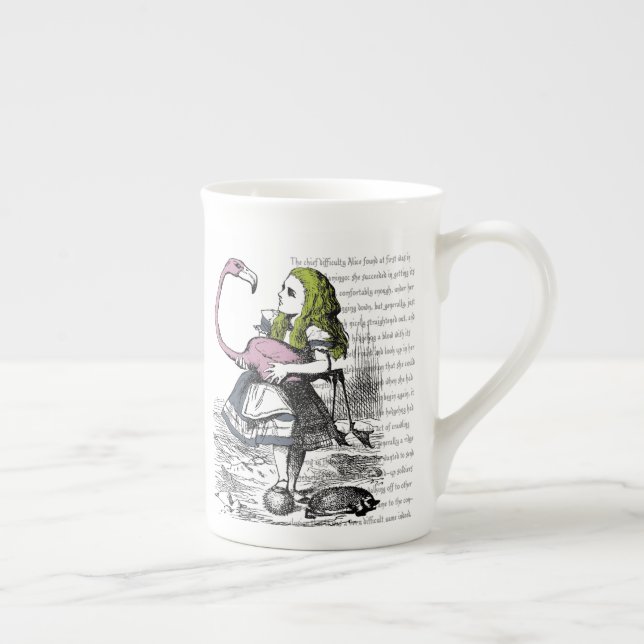 Taza De Porcelana Flamingo Croquet (Derecha)