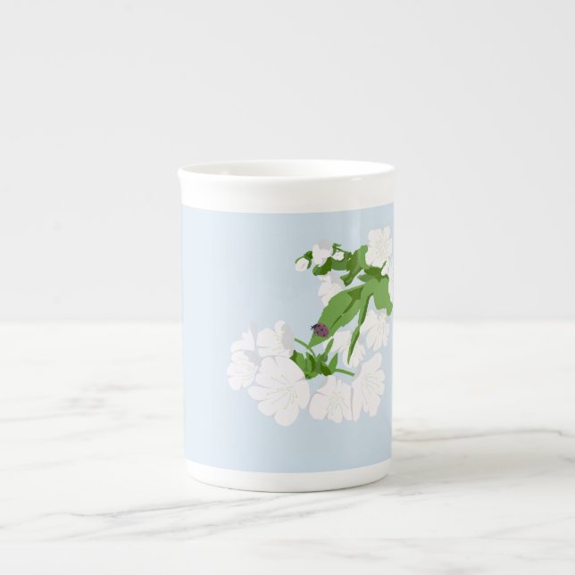 Taza De Porcelana Flor de cerezo  (Frente)