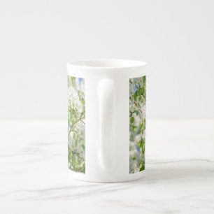 Taza De Porcelana Flor de manzana de cangrejo