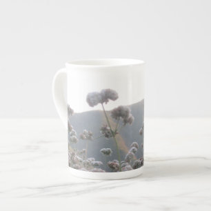 Taza De Porcelana Flor de trigo negro de California
