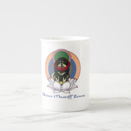 Taza De Porcelana Flor tibetana mastiff Lotus