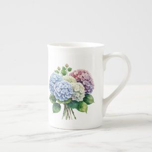 Taza De Porcelana Floral 