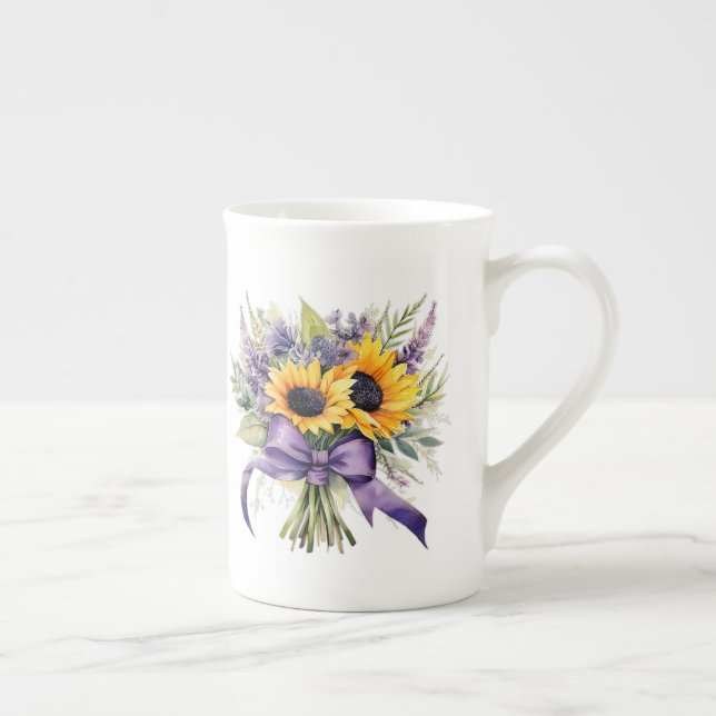 Taza De Porcelana Floral  (Derecha)