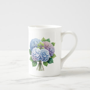 Taza De Porcelana Floral 