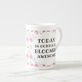 Taza De Porcelana Floral alucinante personalizada