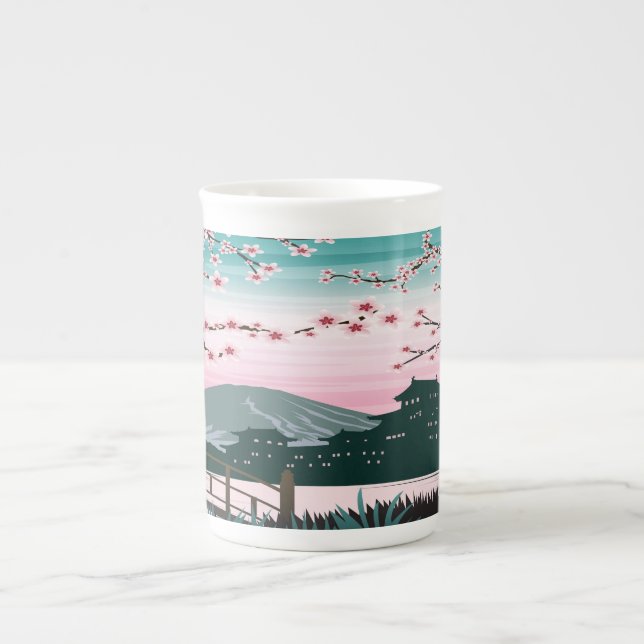 Taza De Porcelana Florecimiento (Frente)