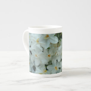 Taza De Porcelana Flores blancas de arcissus paperblancas
