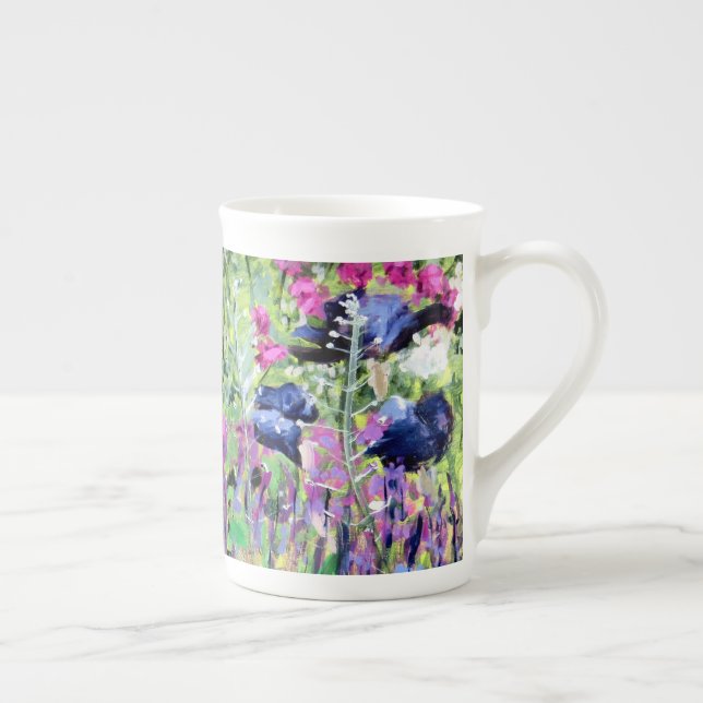 Taza De Porcelana Flores de Chelsea: pintura al óleo (Derecha)