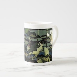 Taza De Porcelana Flores de lirio de agua