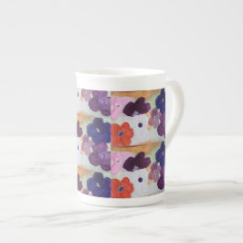 Taza De Porcelana Flores de primavera de Anemone