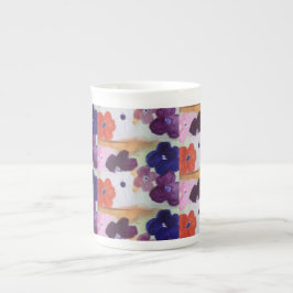 Taza De Porcelana Flores de primavera de Anemone