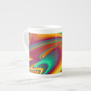 Taza De Porcelana Flores Mágicas de Primavera Verano Otoño