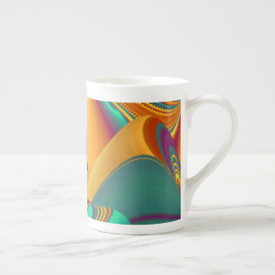 Taza De Porcelana Flores Mágicas de Primavera Verano Otoño