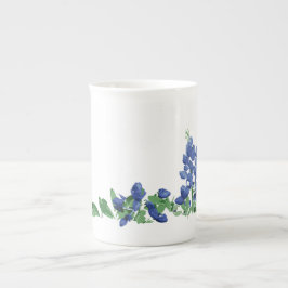 Taza De Porcelana Flores silvestres de Bluebonnet, flores de Texas