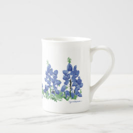 Taza De Porcelana Flores silvestres de Bluebonnet, flores de Texas