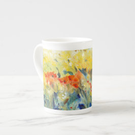 Taza De Porcelana Flores Sway II