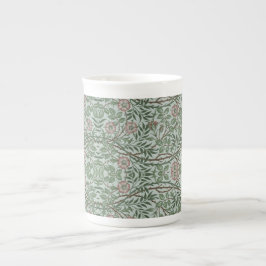 Taza De Porcelana Foliage de William Morris Vintage Sweet Briar Rosa