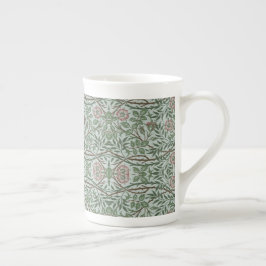 Taza De Porcelana Foliage de William Morris Vintage Sweet Briar Rosa