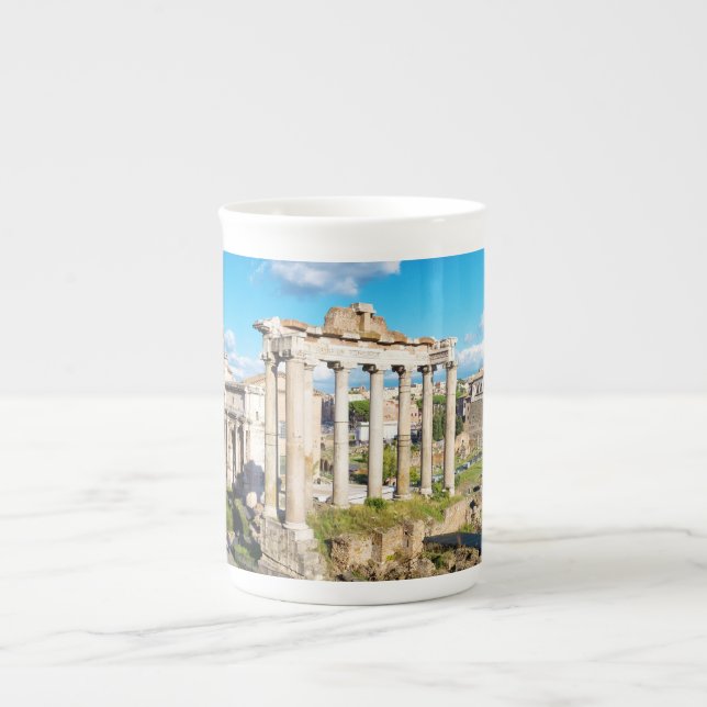 Taza De Porcelana Foro romano (Frente)
