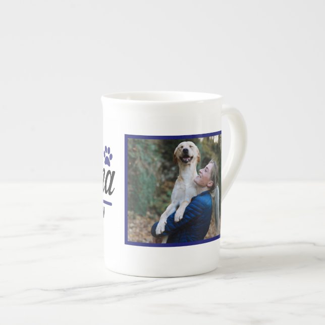 Taza De Porcelana Foto de Fur Mama Personalizado Mascota (Derecha)