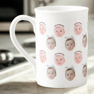Taza De Porcelana Foto personalizada cara 2, Personalizado Mug Face