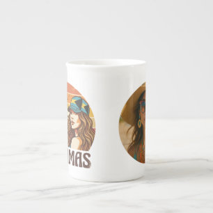 Taza De Porcelana Foto personalizada retro de la playa tropical de B