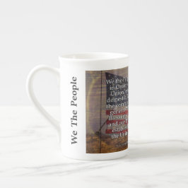 Taza De Porcelana Fotografía de la bandera de los Estados Unidos y p