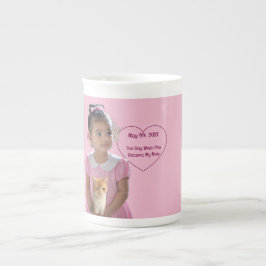 Taza De Porcelana Fotos Feliz Cumpleaños Gato y Mamá 