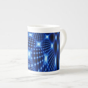 Taza De Porcelana Fragmento de red brillante